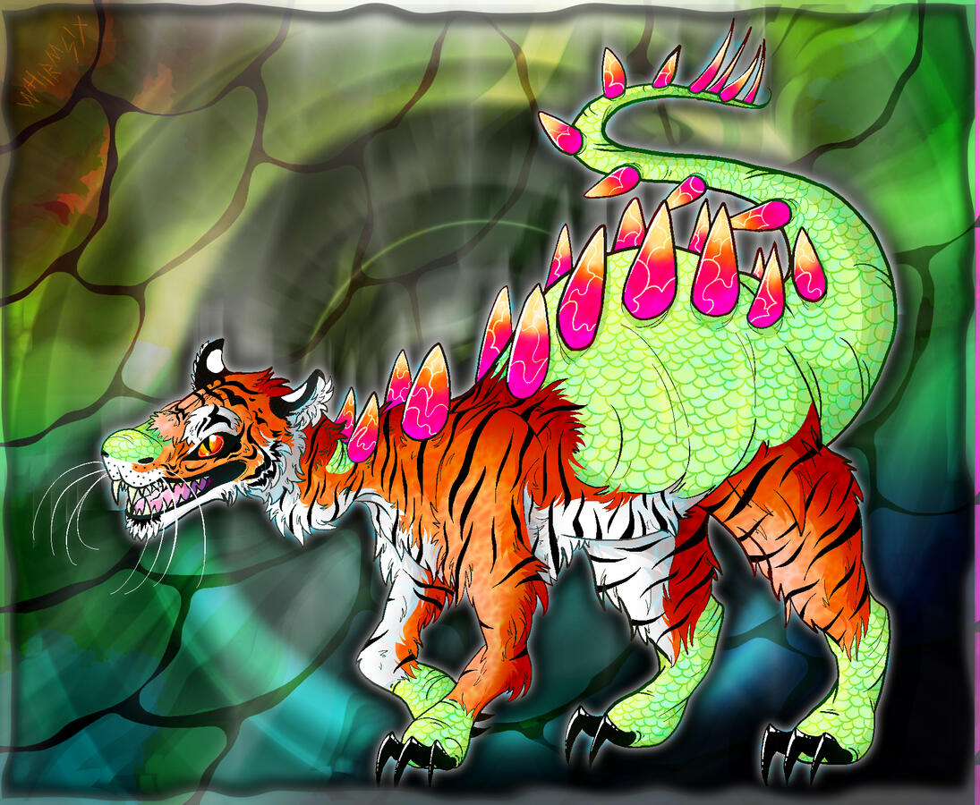 tiger dino (commission)