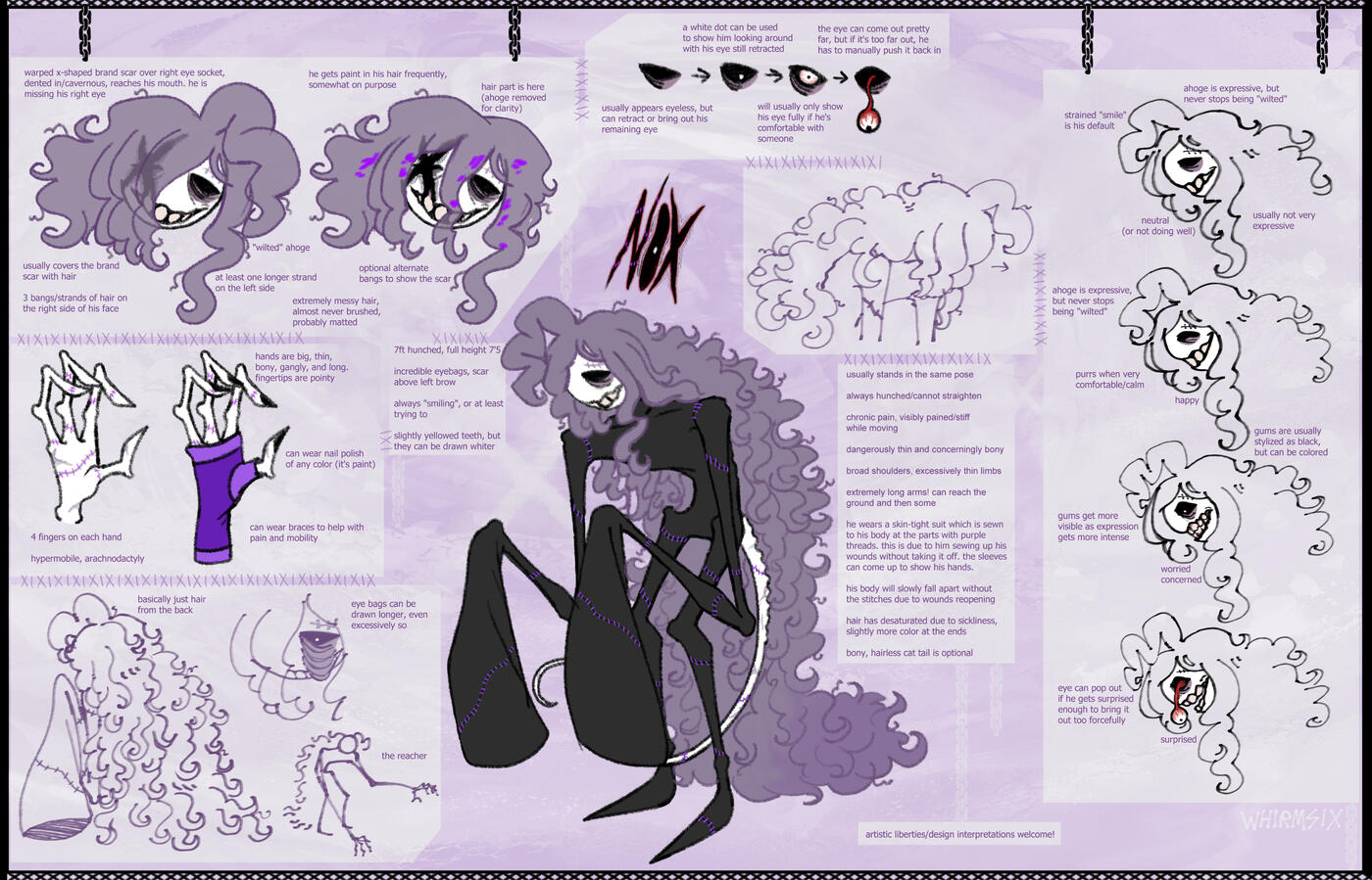 nox reference sheet